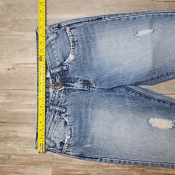 Unionbay Y2K Vintage 90s Flare Leg Distressed Jeans, Size 7 - Picture 8 of 11